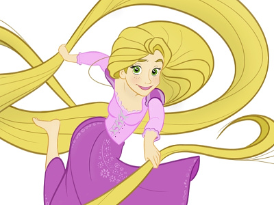 Rapunzel-Tangled disney enredados flynn glen keane princesa princess rapunzel tangled walt