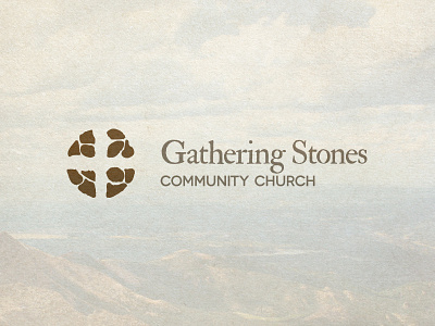 Gathering Stones Church Logo branding logo