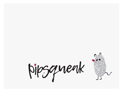 Pipsqueak Logo branding logo