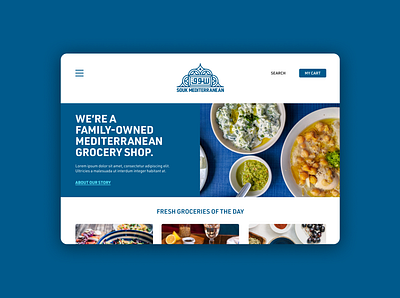 Souk Mediterranean website branding food grocery imagery lebanese logo mediterranean middle east mockup photography souk ui website