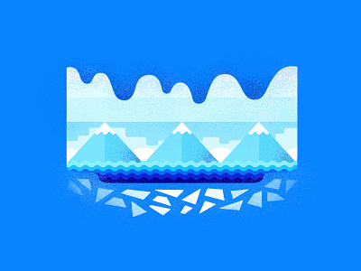 diamond beach beach blue diamond glacier graphic design ice iceland illustration landscape mountain scenery travel