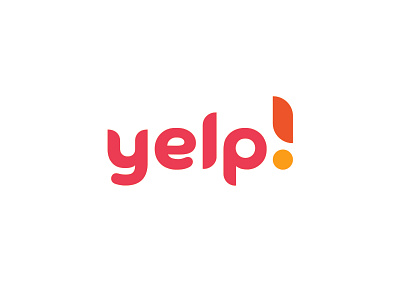 yelp brand branding custom typeface exclamation mark graphic design logo logo a day logomark redesign redesign concept trademark typography vector yelp