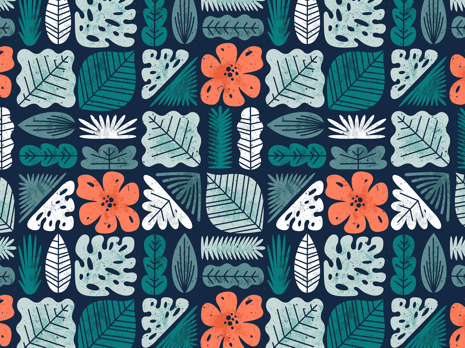 Tropical pattern by Mary Zabaikina on Dribbble