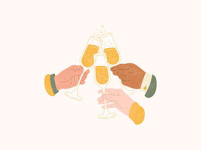 Champagne beverage celebration champagne drink illustration people stock toasting vector vintage xara