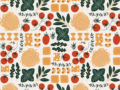 Pasta ingredients pattern food illustration ingredients italian kitchen pasta pasta background pattern vector xara