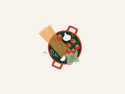 Pasta abstract cooking food illustration italian minimalist pasta spaghetti vector xara