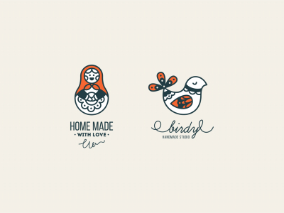 Handmade  Handmade logo, Bird logo design, Handmade logo design