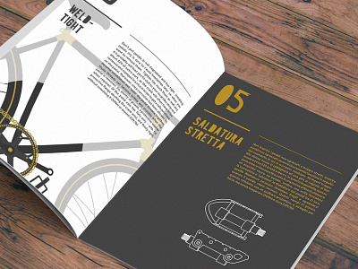 Bikebook booklet illustrations illustrator lines print type typography vector