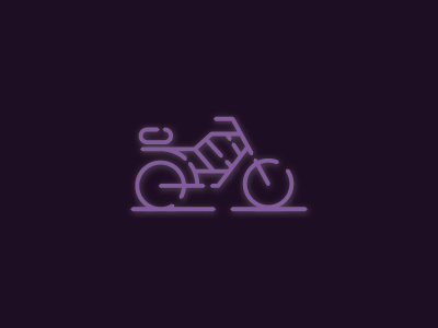 motorbike adobe icon illustration illustrator motorbike neon vector