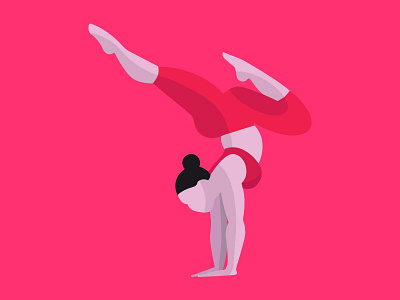 Yoga girl body fat girl illustration illustrator skinny sport vector yoga