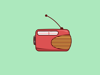 Radio icon adobe design graphic icon iconography illustration illustrator radio