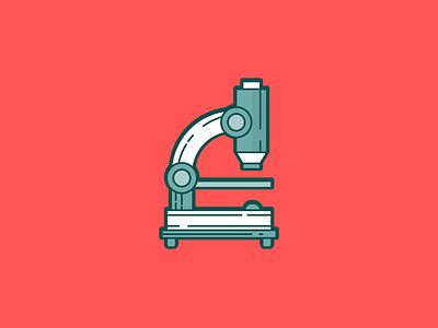 microscope design graphic icon illustration science vector