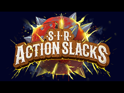 Sir ActionSlacks Banner banner bomb branding discord dota 2 explosion illustration logo twitch video games