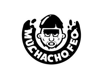 Muchacho Feo art black character design illustration logo spanish ugly vector