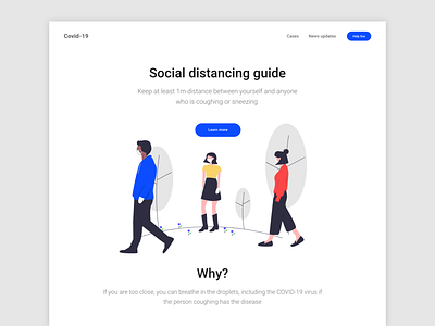 Covid 19 design ui design website