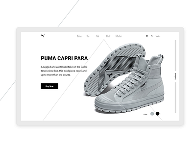 capri para landing page daily ui uidesign visual design website