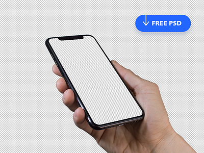 iPhone in Hand Mockup