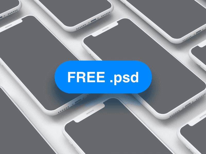 FREE 5k Isometric Floating iPhones Mockup❤️ teddygraphics iphonex iphone mockup iphonex mockup