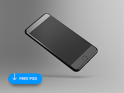 Free Tilted iPhone 8 Mockup