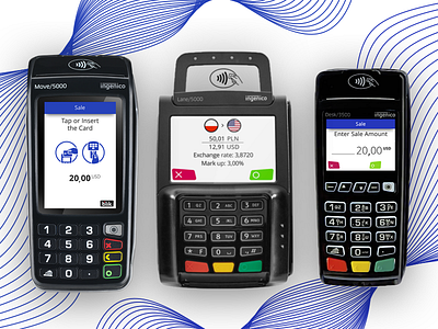 Latest UI/UX we did for 3 Ingenico's Telium TETRA POS Terminals