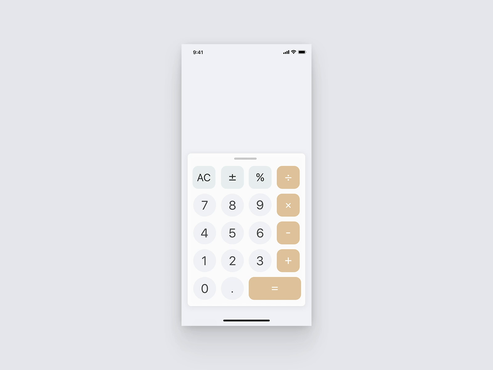 Calculator by Li Wenhao on Dribbble