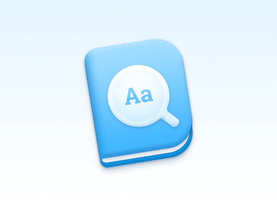 Eudict on macOS app icon Version 2 app icon dictionary icon mac icon macos product icon