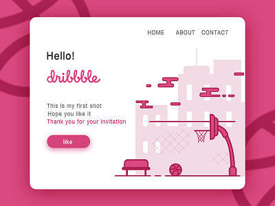 hello，dribbble! dribbble! hello