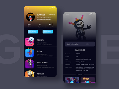 The Concept Design for Crypto Games UI dribbble! hello ui