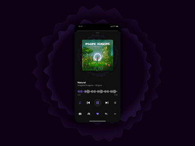 Music Player — Day #9 — Daily UI Challenge dailyui dailyui 009 design mobile app music music app music player player ui