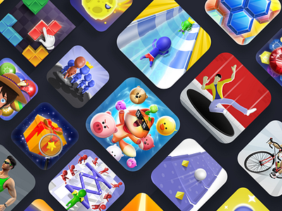 game icons 2d game art app icons characterdesign game icon game icon design hyper casual game icon icon design idea launcher icon mobile game mobile game art