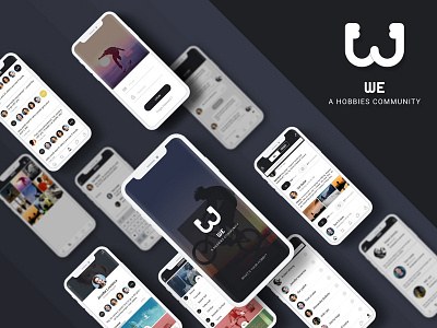 WE app design app icon design app mockup design uiux design