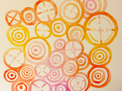 Stay on Target doodle doodleordie scope target watercolor