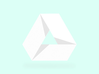 White Google Drive Icon