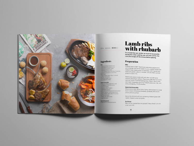 Cookbook Template by dumitrasconiu.design on Dribbble