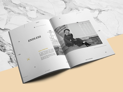 Lookbook | The Wanderer brochure clean contemporary fashion geometric lookbook minima photography portfolio style urban visual style