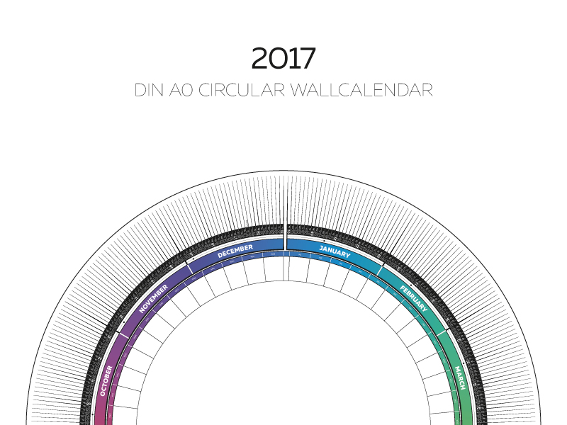 2017 Circular Calendar by dumitrasconiu.design on Dribbble