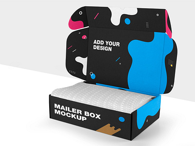 Craft Mailer Box Mockup craft box mockup mailer box minimal product mockup real photo scenes real props