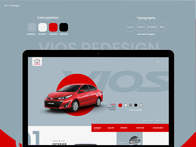 Automotive web design inspiration - Website Vios New automotive web design design ui ux web web design web design inspiration