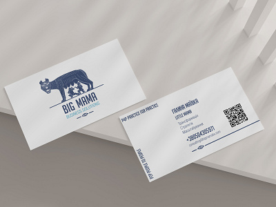 Business card - BIG MAMA business card design designer graphic design logo lviv ukraine