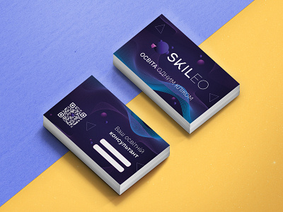 Business card design for Skileo