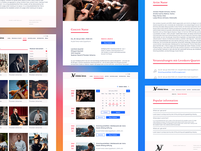 Classical Music Festival - Vienna Nova branding lviv music festival ui ui designer ukraine ux web design web designer website
