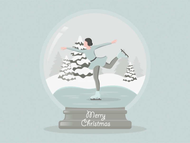 Snowball animation ball design illustration merry christmas snow vector