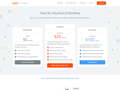 New pricing page