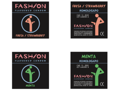 Fashion - Flavoured Condom (fake brand, just a joke) design fake joke packaging vector