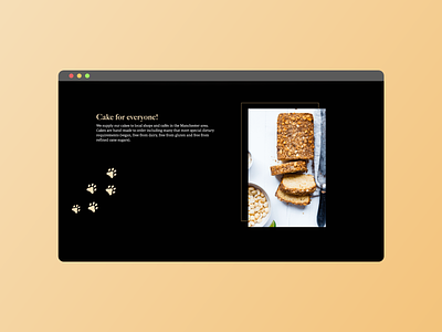 The Black Cat Cakery - Home page branding cake shop home page identity design landing page small business ui ux vegan vegan food website