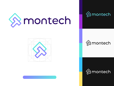 Montech - Visual Identity brand identity branding design graphic design logo logo design logo love logo mark logomark typography