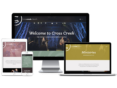 Cross Creek Church christian church church logo church website local church logo design rebrand web design website wordpress