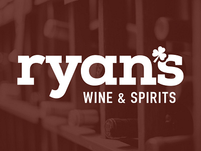 Ryan's Wine & Spirits Logo agency agency logo clean creative design logo logo design simple spirits logo store logo wine