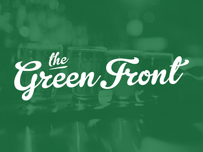 The Green Front agency clean creative design logo logo design restaurant restaurant logo simple