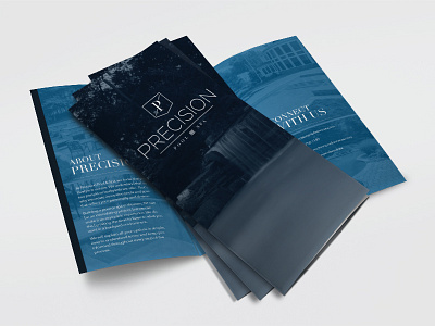 Precision Pool & Spa Brochure branding brochure inground pool pool and spa pools print trifold